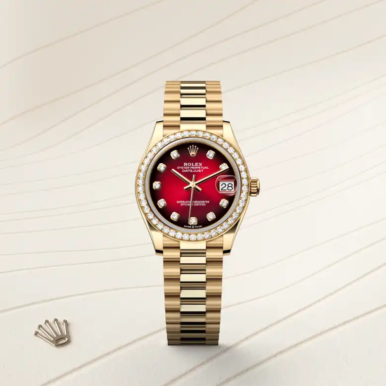 Rolex Datejust 31 18 kt yellow gold, M278288RBR-0041